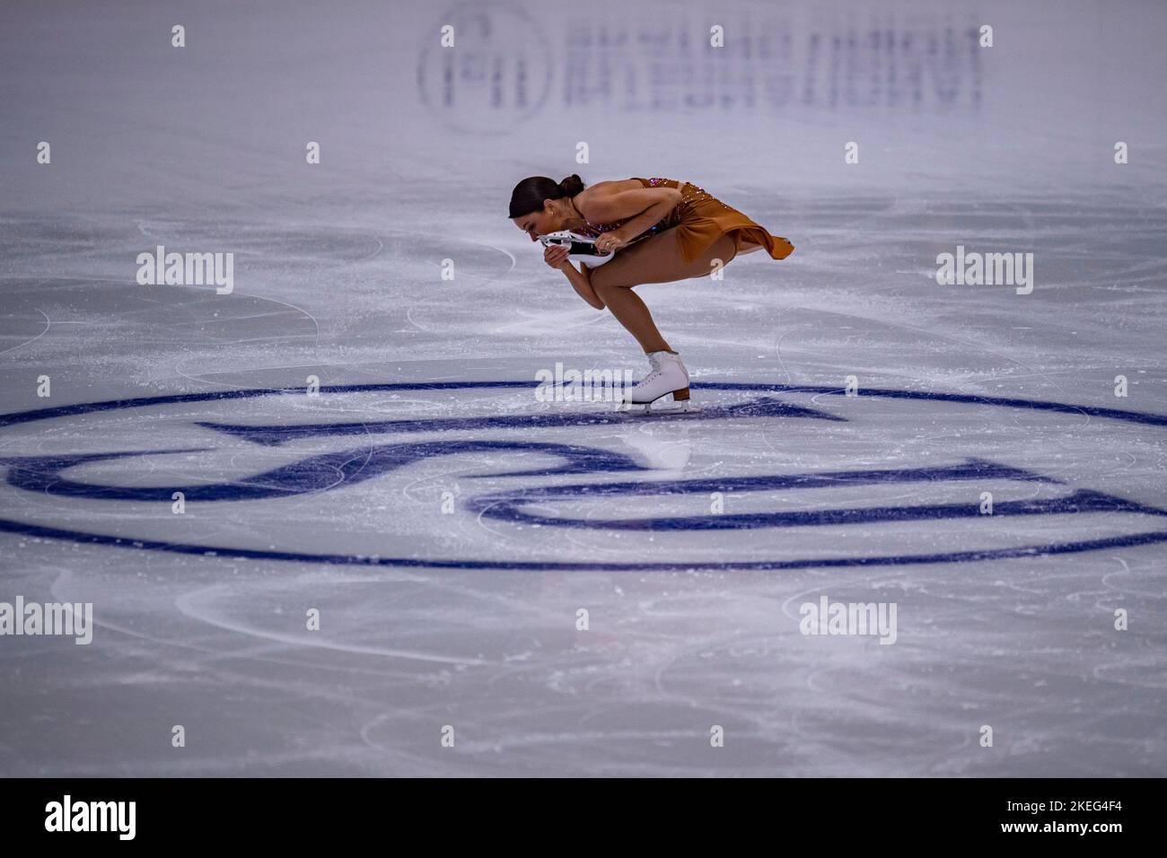 SHEFFIELD, Sheffield. 12., 2022. November. Startet im Frauen-Kurzprogramm während des ISU Grand Prix - MK John Wilson Trophy 2022 auf DER ICE Sheffield am Samstag, 12. November 2022. SHEFFIELD, Sheffield. Kredit: Taka G Wu/Alamy Live Nachrichten Stockfoto