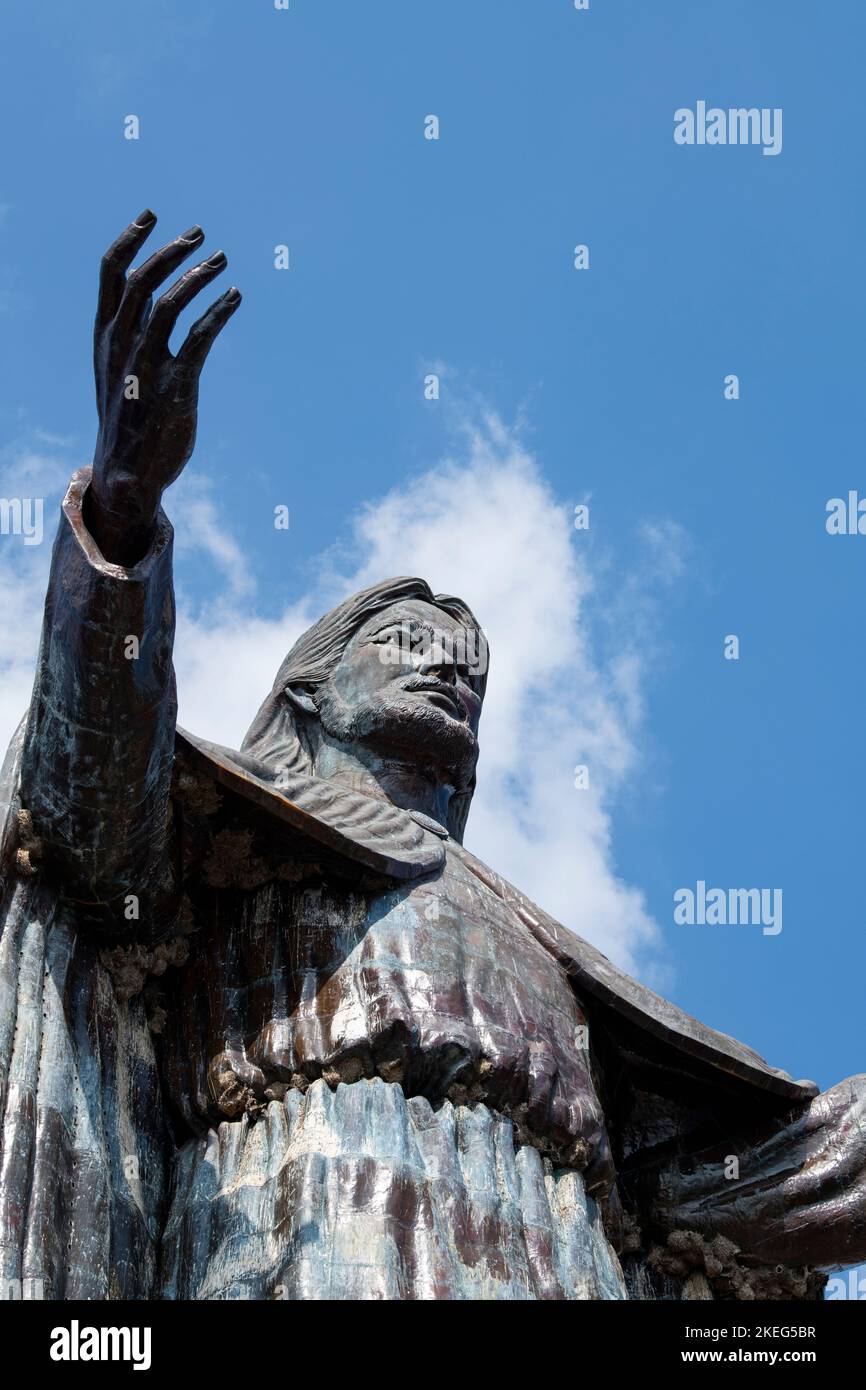 Südostasien, Osttimor alias Timor Leste, Hauptstadt von Dili. Cristo Rei von Dili, Christus der König von Dili Statue. Stockfoto