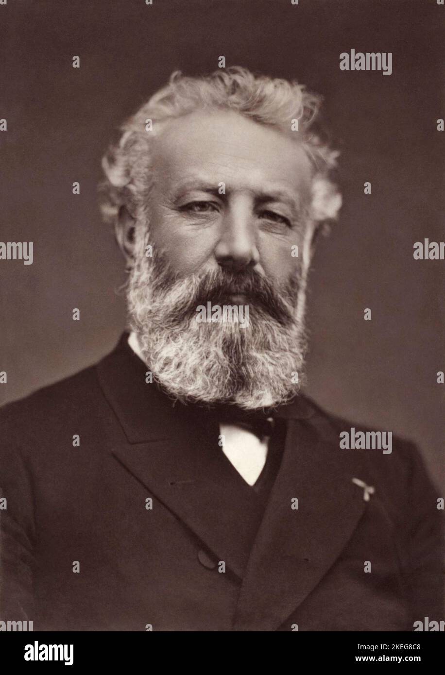 Jules Verne, von Étienne Carjat Stockfoto