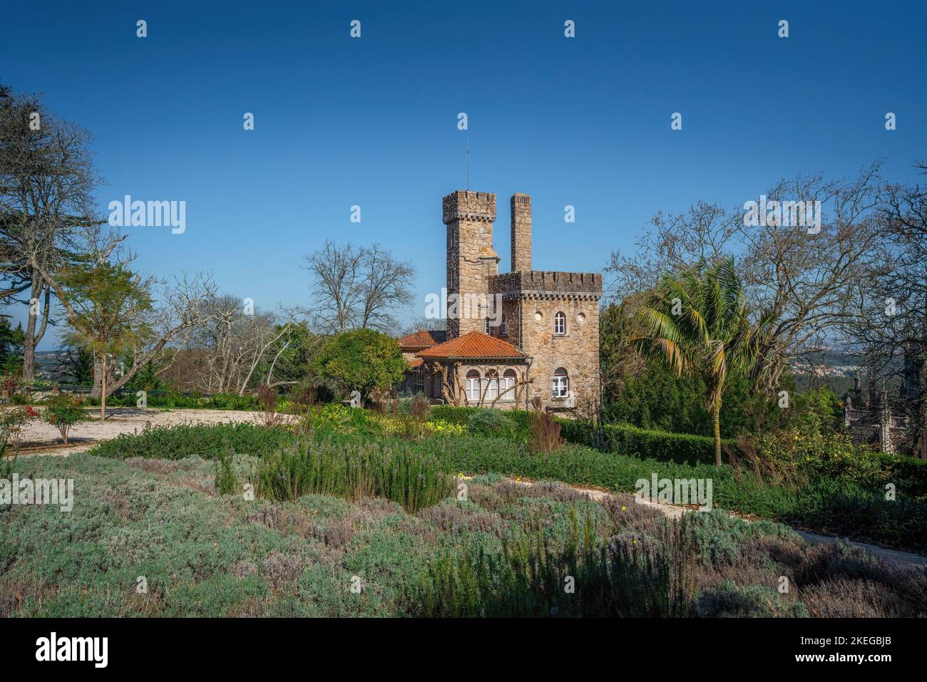 Renaissance-Haus (Cultursintra Foundation) in Quinta da Regaleira - Sintra, Portugal Stockfoto