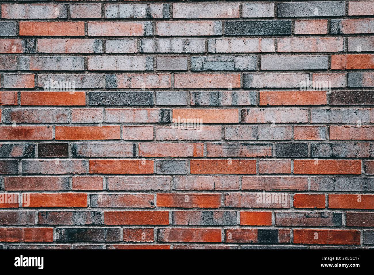 Eine Backsteinwand als Inneneinrichtung oder Hintergrund. Wunderschöne Mauerwerk-Textur Stockfoto