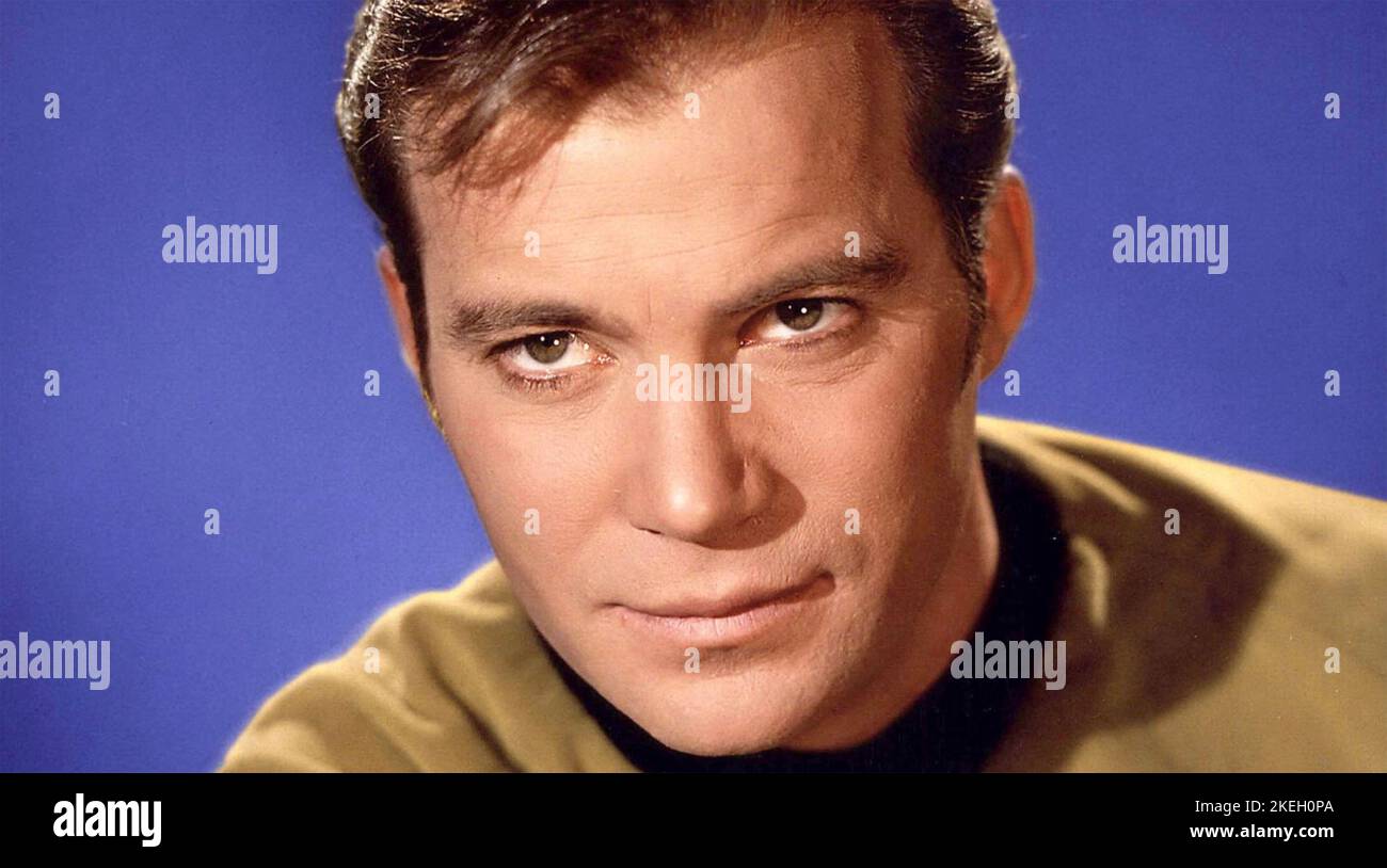 STAR TREK Paramount TV-Sci-Fi-Serie mit William Shatner als Captain Kirk Stockfoto