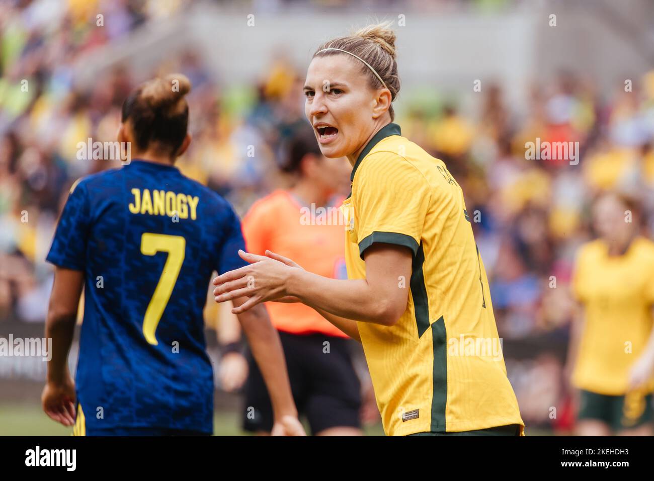 2022 International Freundlich Australien Vs Schweden Stockfoto