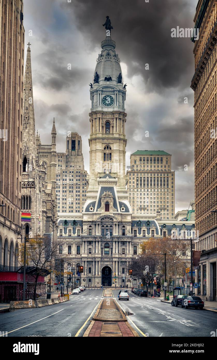 Philadelphia's City Hall, PA, USA Stockfoto