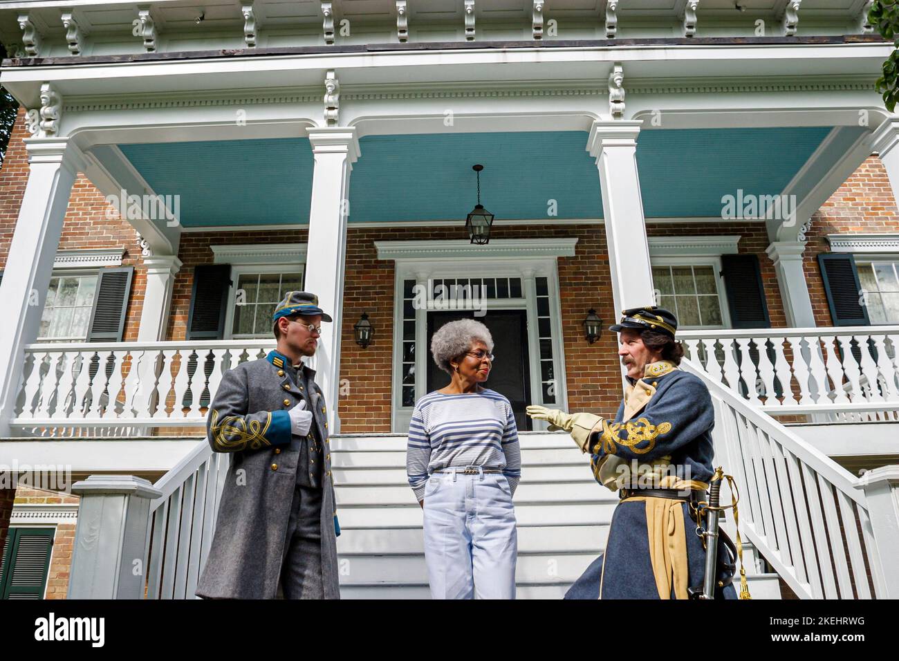 Newport News Virginia, Lee Hall Mansion, Besucher reisen Reise touristischer Tourismus Wahrzeichen Kultur Kultur Kultur, Urlaub Gruppe Menschen Person Stockfoto