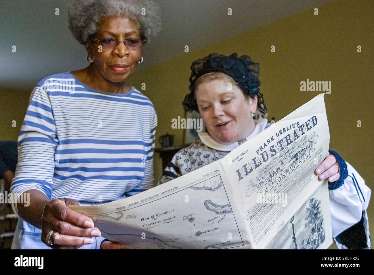 Newport News Virginia, Endview Plantation, Besucher reisen reisen Tour touristischer Tourismus Wahrzeichen Kultur Kultur Kultur, Urlaub Gruppe Menschen Pers Stockfoto