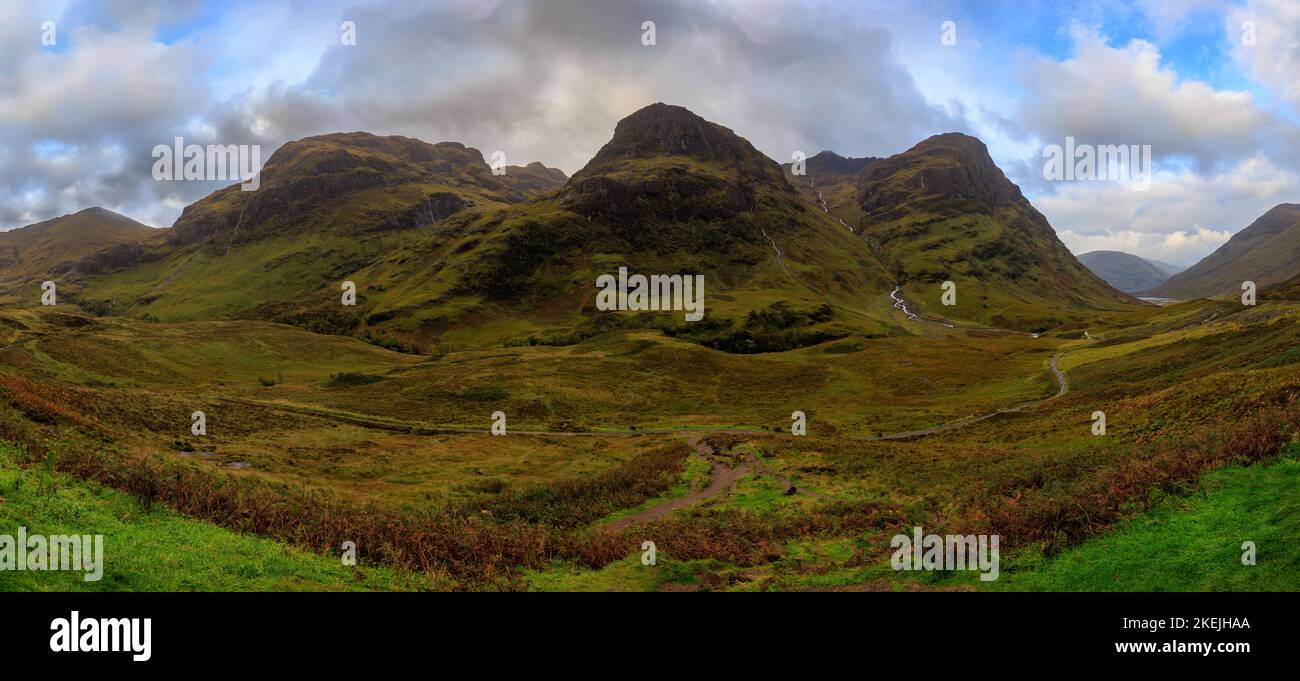 Die drei Schwestern von Glencoe, Schottland, Großbritannien Stockfoto