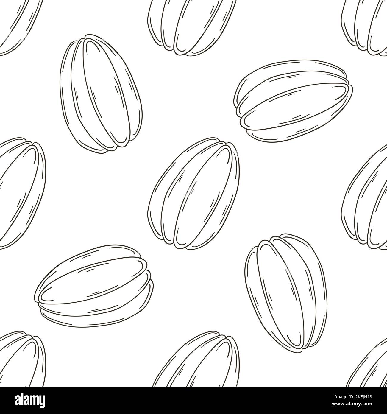 Monochromes Muster mit tropischen Früchten. Karambola, Sternfrucht. Abbildung im Handzeichnen-Stil. Kann für Stoff, Verpackung, Geschenkpapier und verwendet werden Stock Vektor