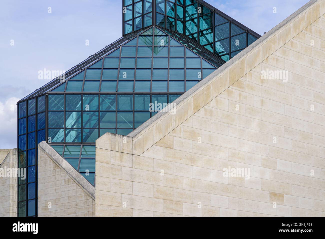 Das Musée d'Art Moderne Grand-Duc Jean, oder Mudam, ist Luxemburgs Museum für moderne Kunst. Es befindet sich auf dem Gelände des Fort Thüngen. Stockfoto