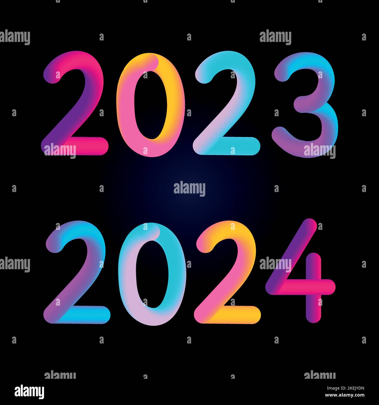 Frohes neues Jahr 2023 Zukunft Metaverse Neon Text Neon mit Metal ...