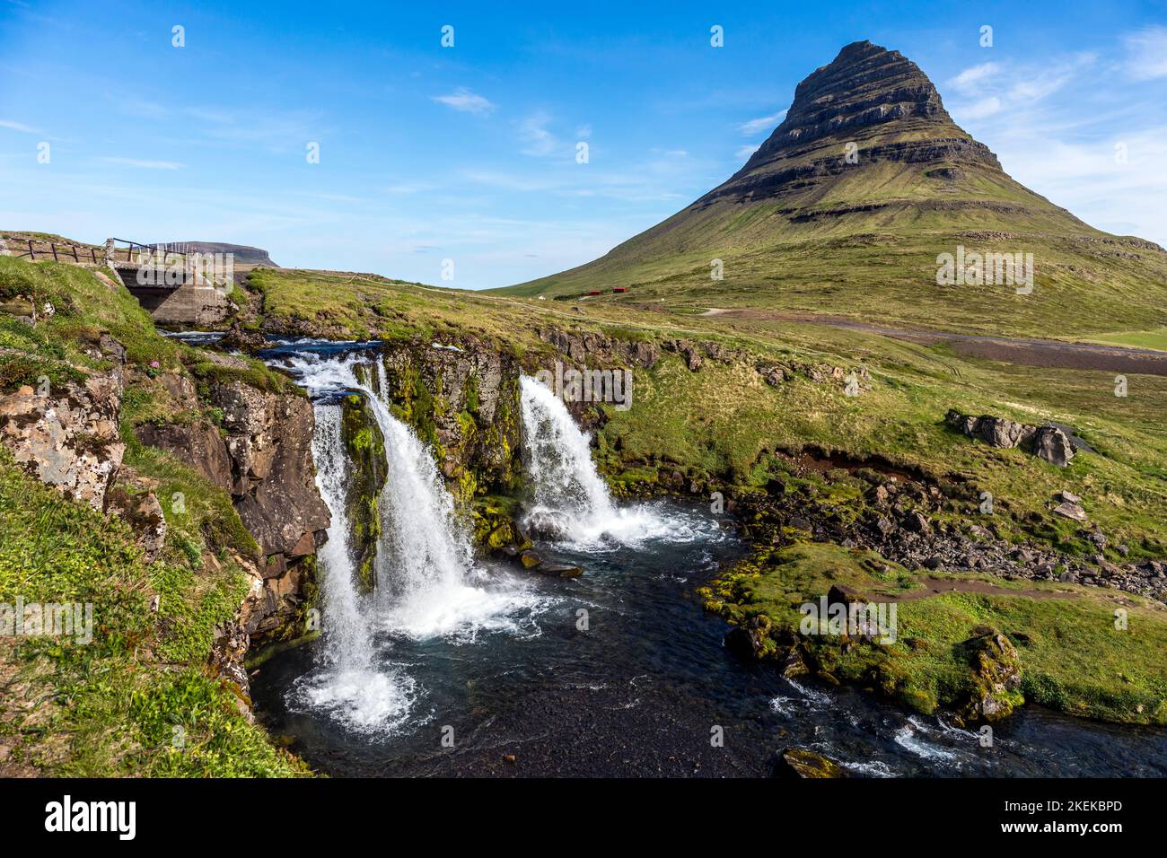 Kirkjufellsfoss; Snaefellsness; Island Stockfoto