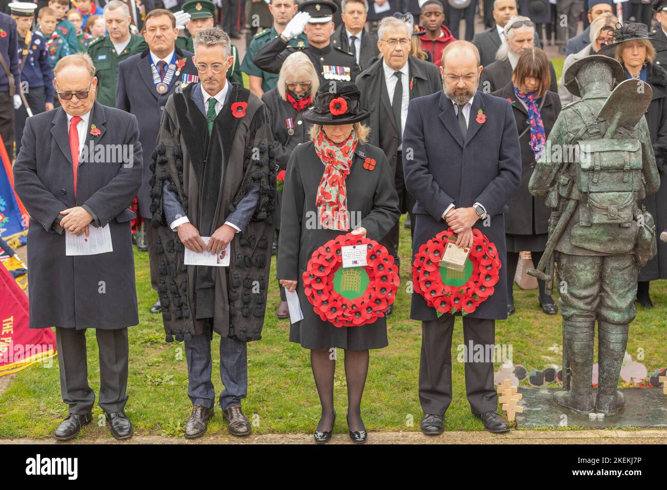 Southend on Sea, Großbritannien. 13.. November 2022. Anna Firth, konservative Abgeordnete für Southend West, mit James Duddridge, konservativer Abgeordneter für Southend East. Penelope Barritt/Alamy Live News Stockfoto