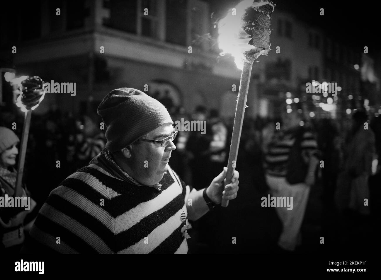 Lewes East Sussex Vereinigtes Königreich Großbritannien November Samstag 5. Lewes Bonfire Night Celebrations Stockfoto