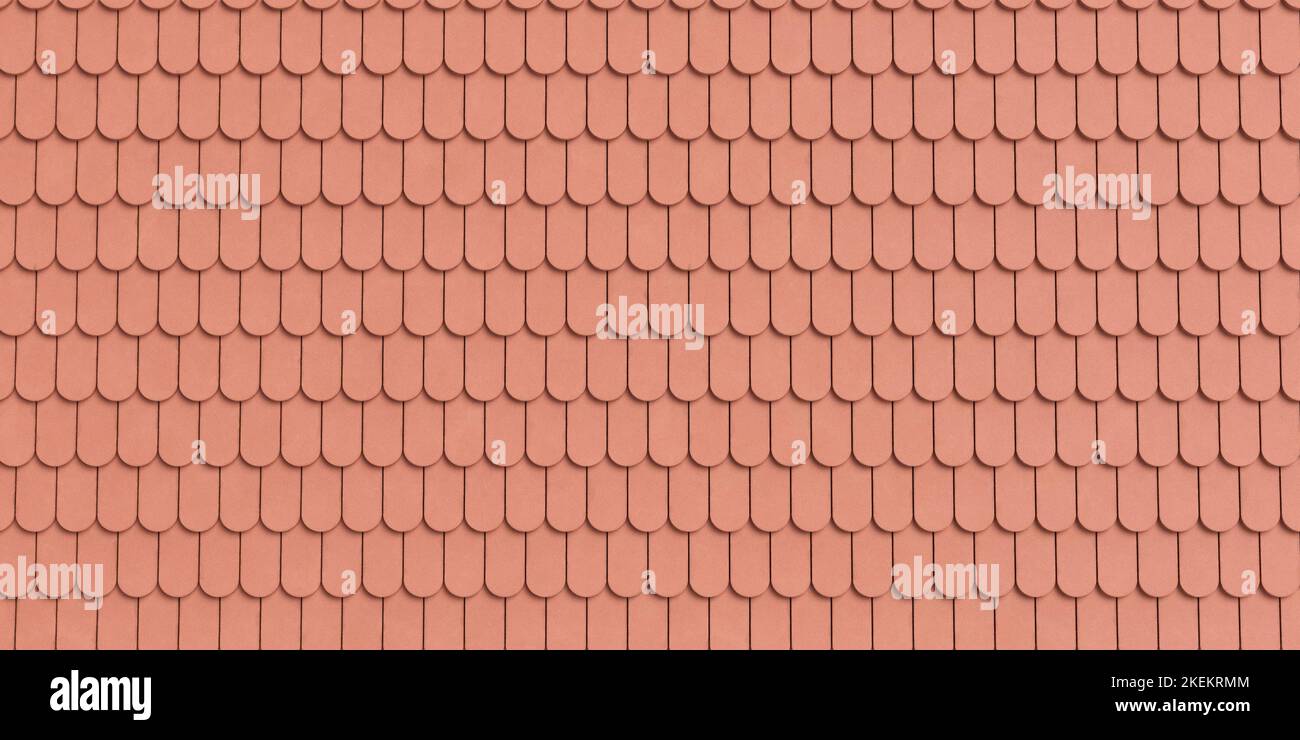3D Darstellung der keramischen Dachstruktur im Innenraum und in der Architektur, Hintergrund Stockfoto