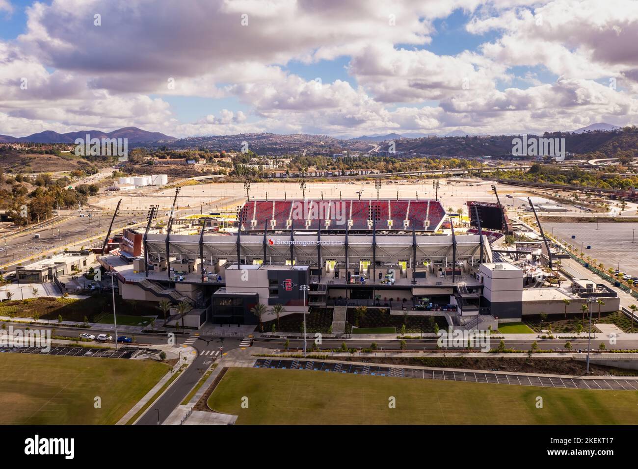 Das neue Snapdragon-Fußballstadion in San Diego, Kalifornien. Stockfoto