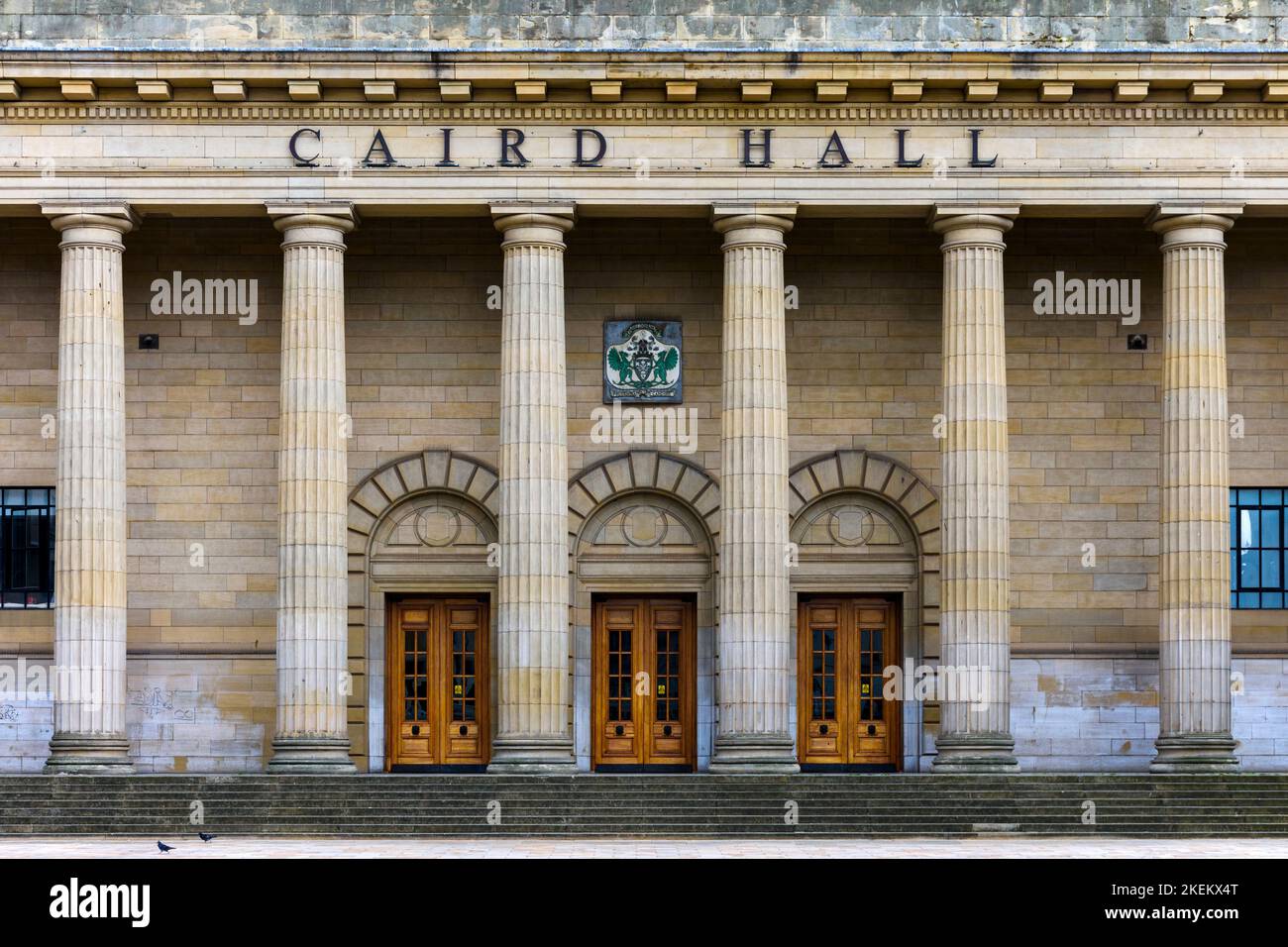 Eintritt zur Caird Hall, City Square, Dundee, Schottland, Großbritannien Stockfoto