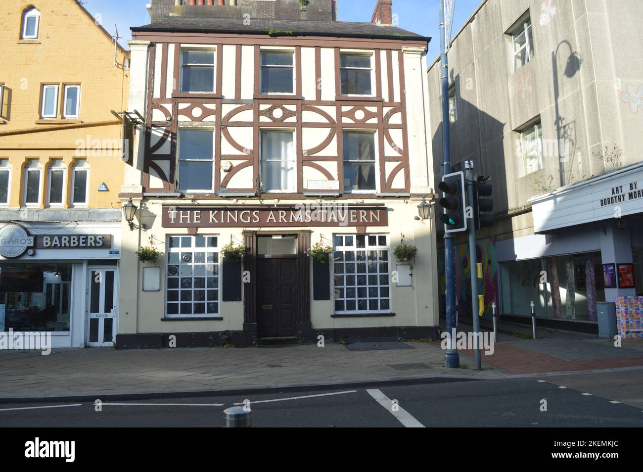 13.. November 2022, Swansea, Wales, Vereinigtes Königreich. The King's Arms Tavern in der High Street. Stockfoto