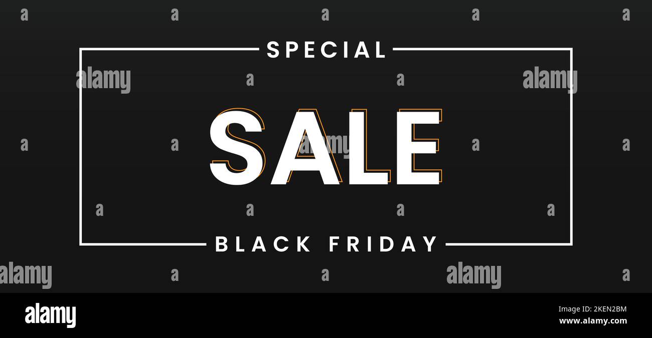 Simple Black Friday Banner Poster - Titelbild für Black Friday Business Sale Page Stock Vektor