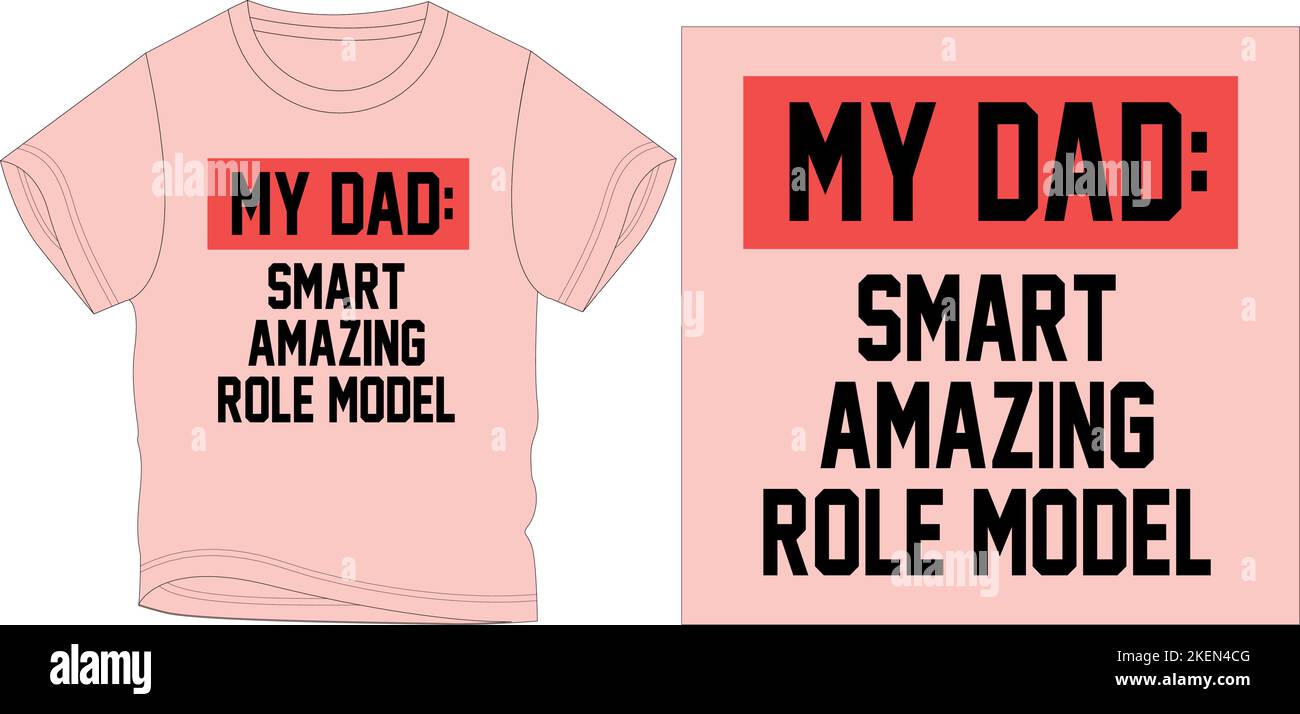 Mein Dad T-Shirt Grafikdesign Vektorgrafik-Illustration digitale Datei Stock Vektor