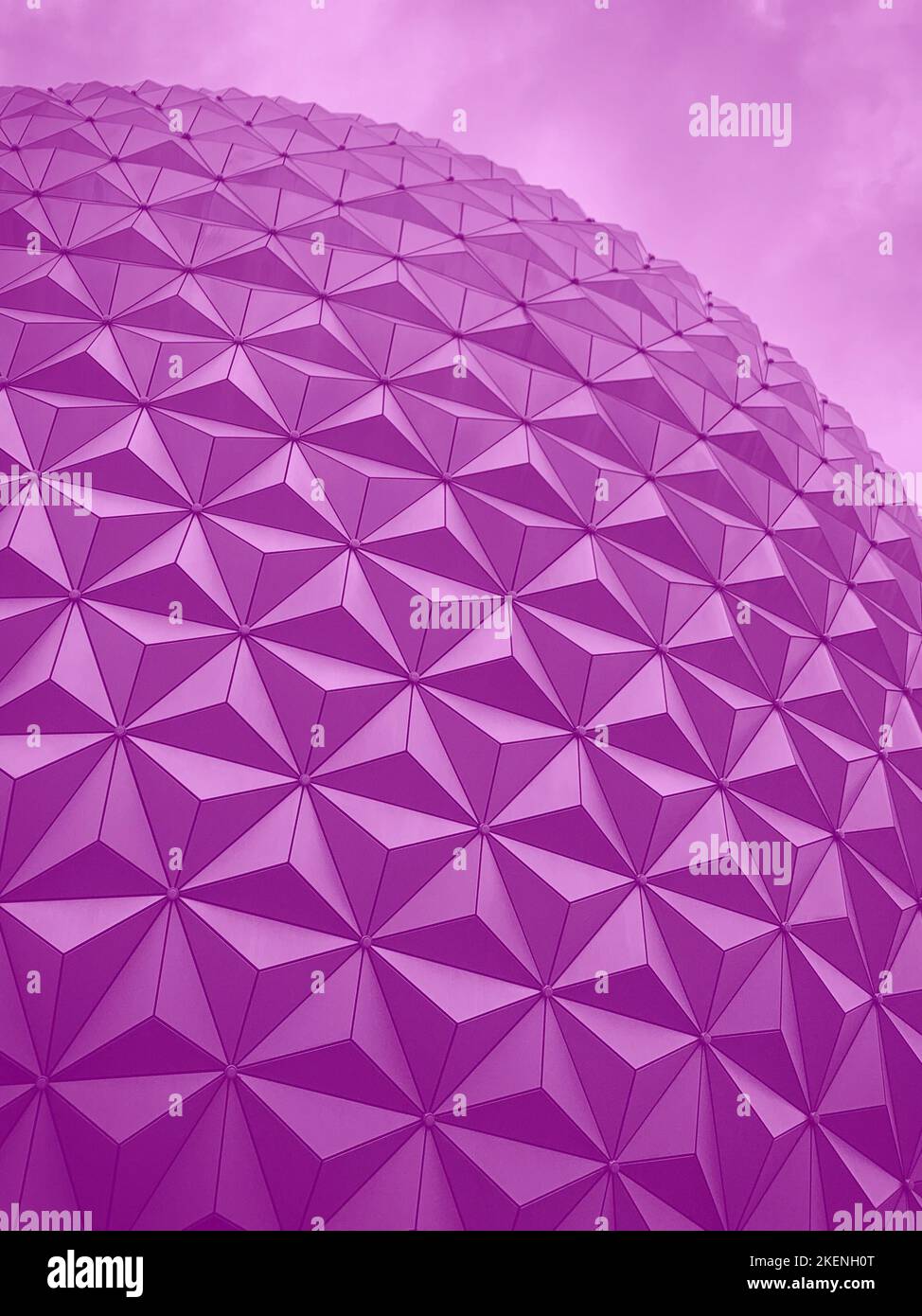Raumschiff Erde in Walt Disney World, Orlando, Florida. EPCOT Themenpark. Stockfoto