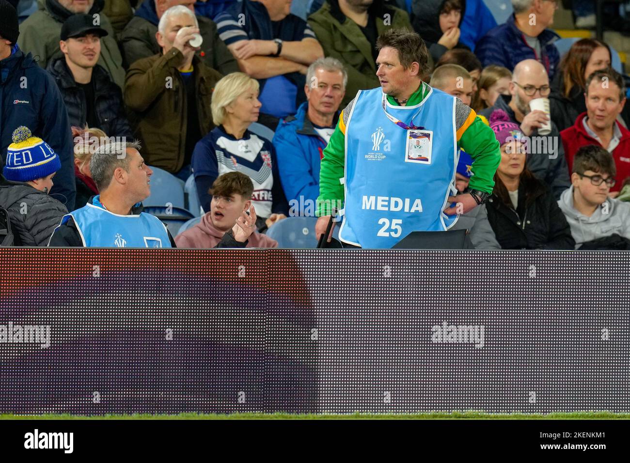 Leeds, Großbritannien. 03.. November 2022. Fotograf Simon Hall während des Rugby League World 2021-Spiels zwischen Australien und Neuseeland in der Elland Road, Leeds, England am 11. November 2022. Foto von David Horn. Quelle: Prime Media Images/Alamy Live News Stockfoto