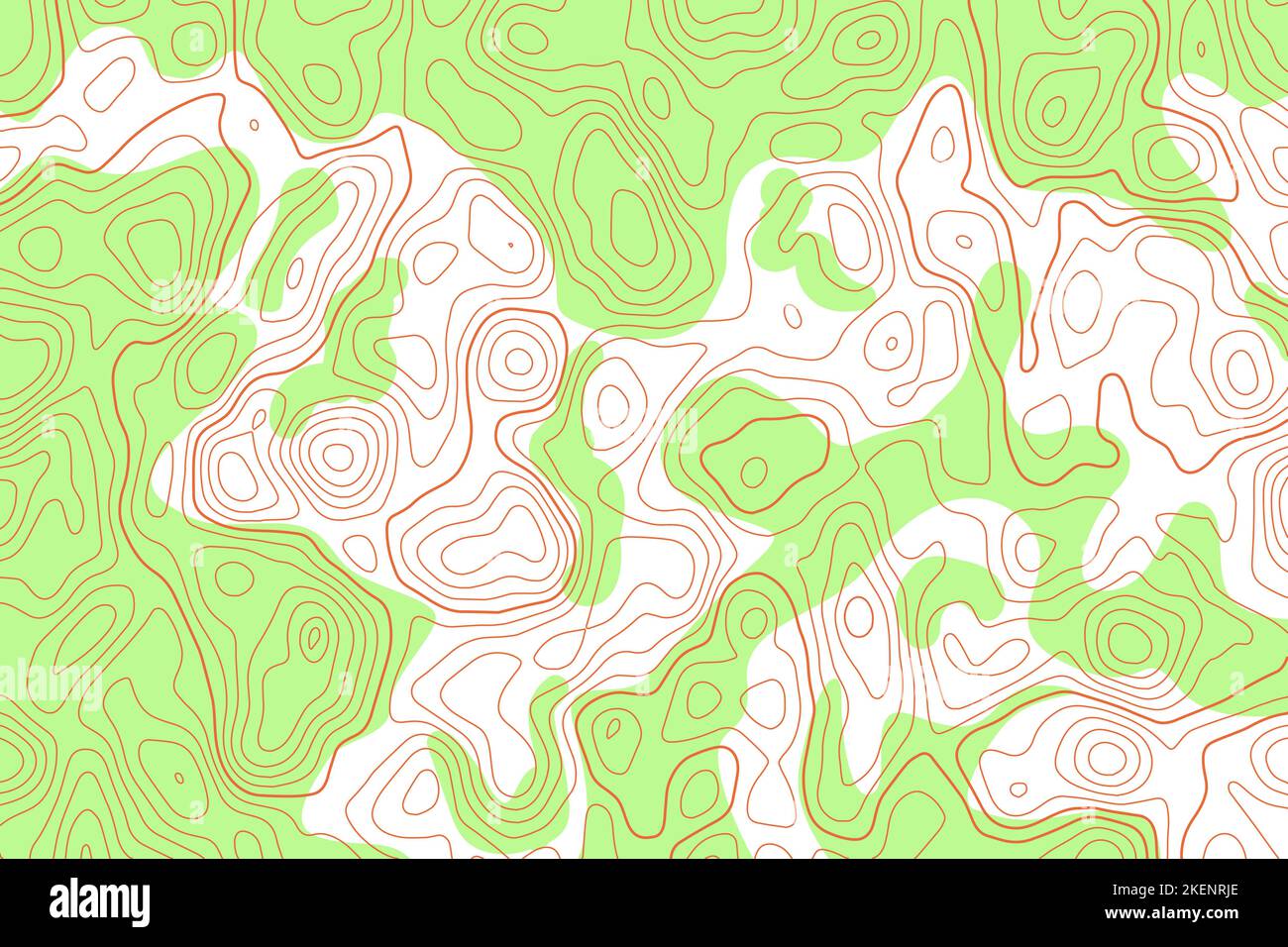 Topografische Karte. Kontur Linie abstrakte Terrain Relief Textur. Geographisch gewellte Landschaft. Vektorgrafik. Stock Vektor