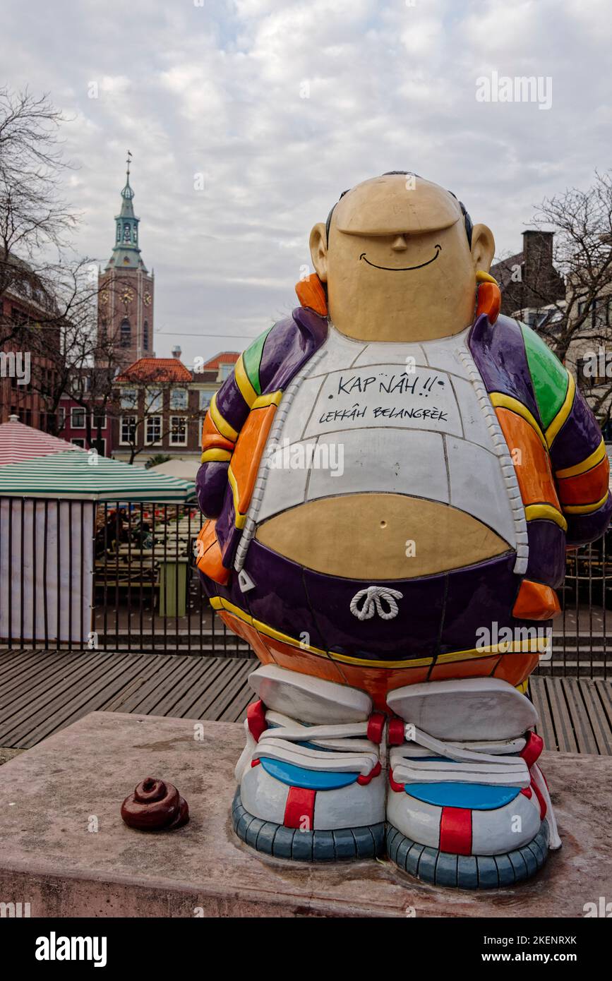 Den Haag, Niederlande. 31. Okt 2022. Haagse Harry Statue von Marnix Rueb auf dem Grote Markt in Den Haag, Niederlande. Stockfoto