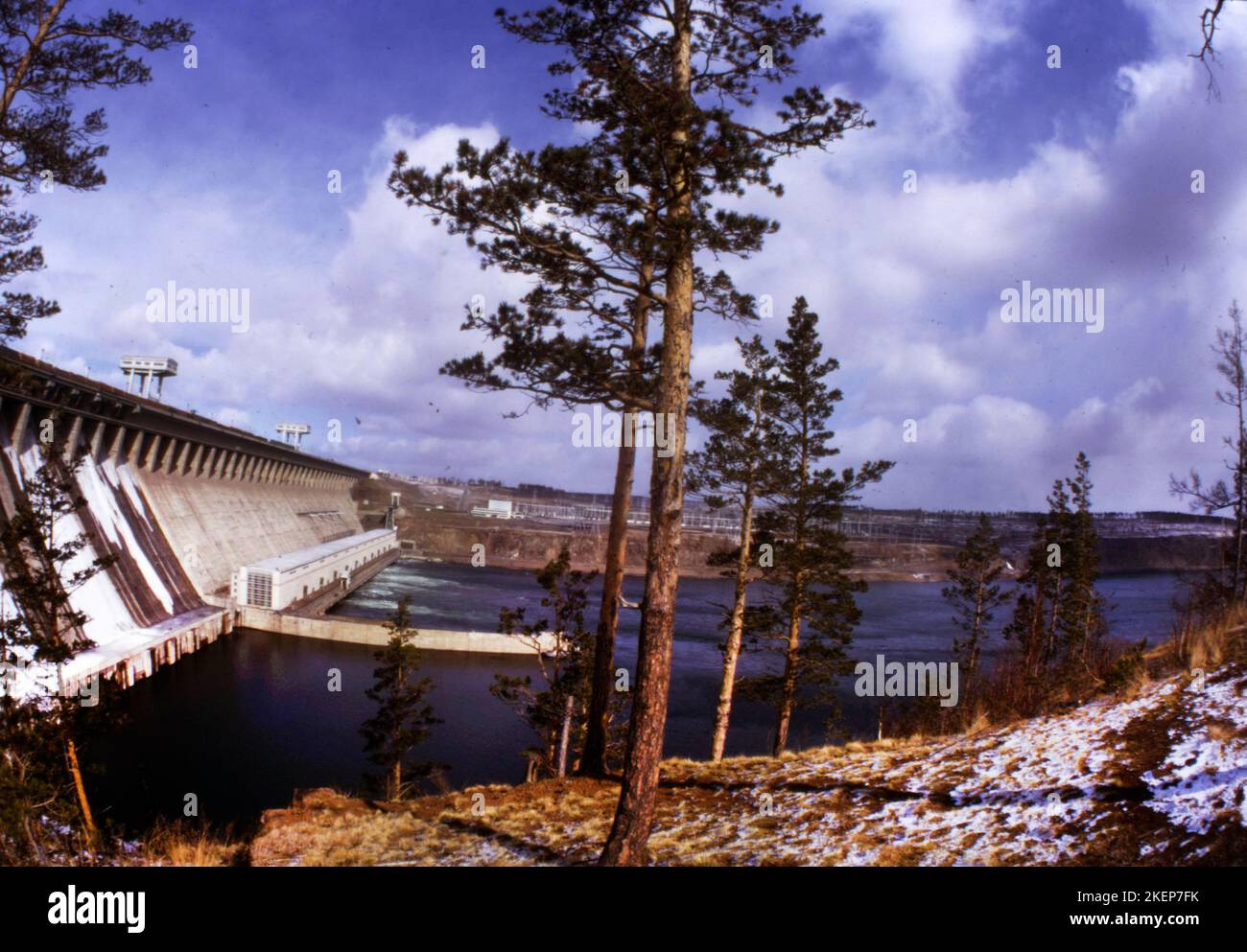 RUS, Sowjetunion, Moskau: Eindrücke aus der UdSSR 1972. Sibirien, am Bratk-Stausee Stockfoto