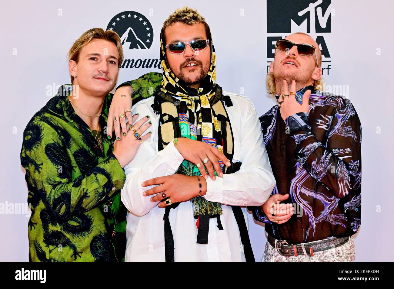 Boaz Kok, Karel Gerlach, Milo Driessen van Goldband beim MTV EMAS