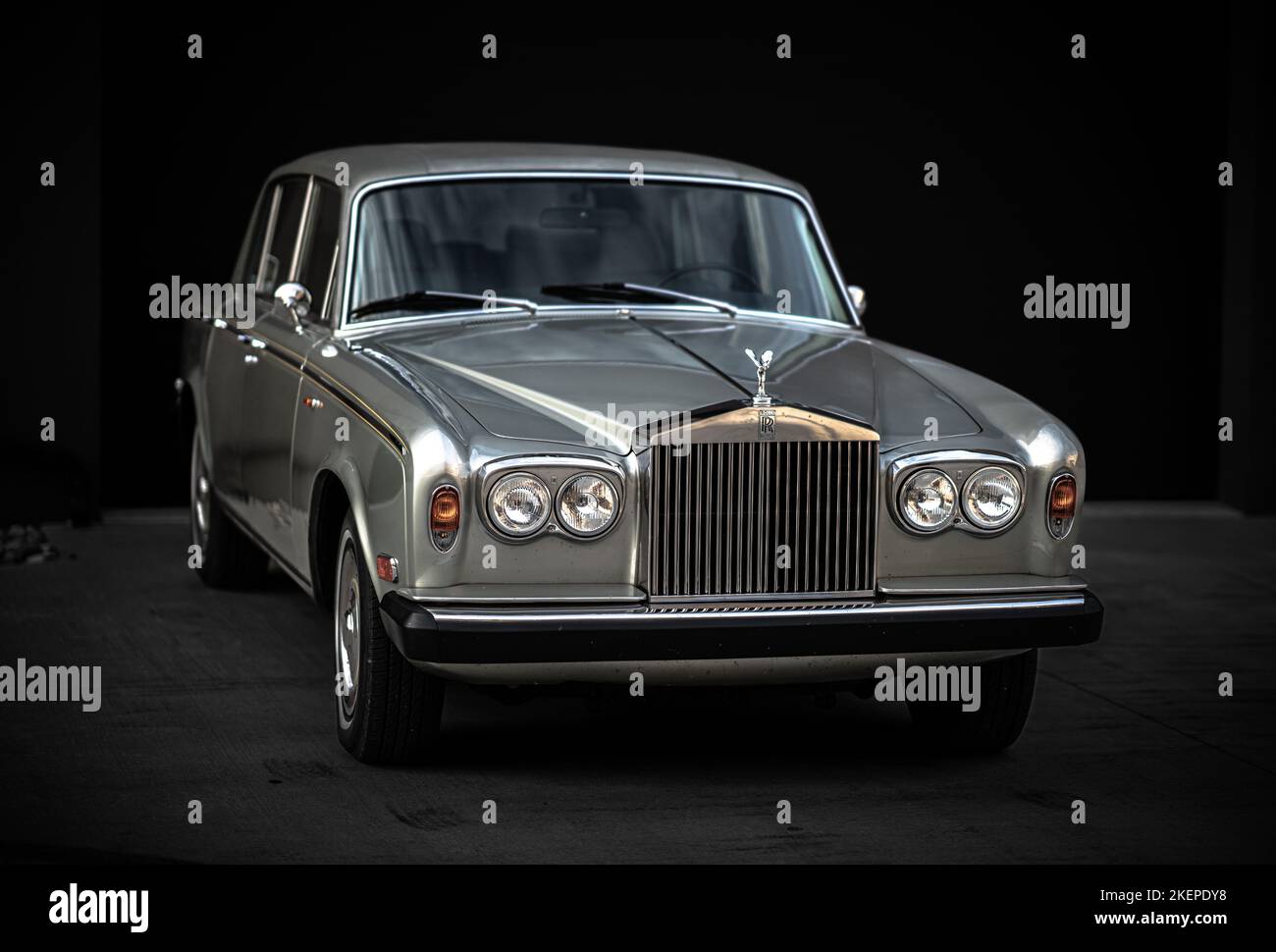 1975 Rolls-Royce Silver Shadow Nahaufnahme vorne Stockfoto