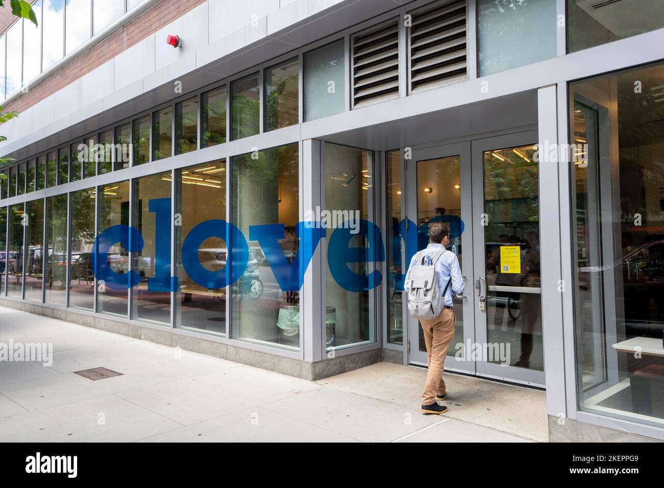 Das Clover Food Lab im Kendall Center in Cambridge, Massachusetts, gesehen am Dienstag, den 28. Juni 2022. Stockfoto