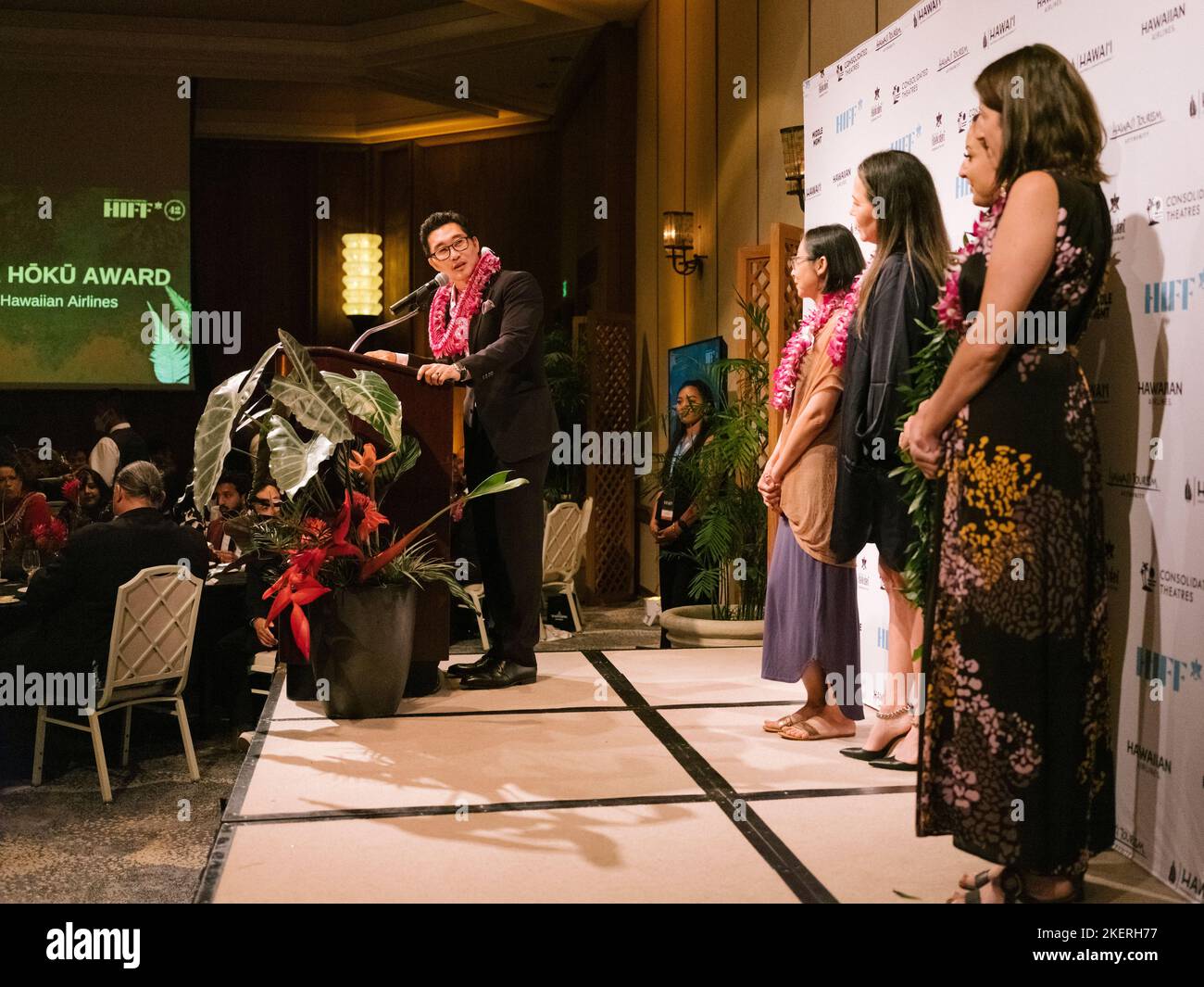 13. NOV 2022: Preisverleihung des jährlichen Hawai'i International Film Festivals 42., präsentiert von Halekulani Stockfoto