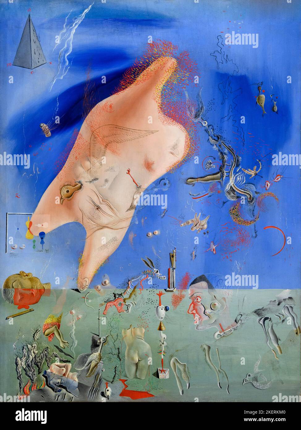 Sterile Bemühungen, vom spanischen Maler Salvador Dali (1904-1989), Öl auf Leinwand, 1927/28 Stockfoto
