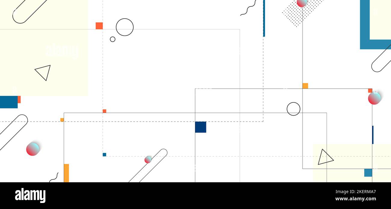 Abstrakte geometrische Muster Design dekorative Kunst Stil. Einfache Minimalvorlage für den Hintergrund von Bildmaterial. Vektor Stock Vektor