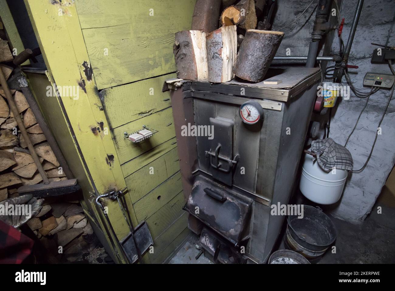 Schwarzkohlespeicher und Kohleofen in Polen © Wojciech Strozyk / Alamy Stock Photo Stockfoto