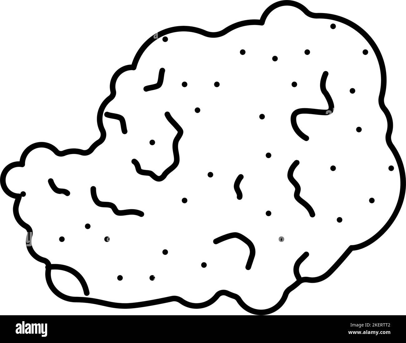 Abbildung des Symbols für Travertin-Steinlinien Stock Vektor