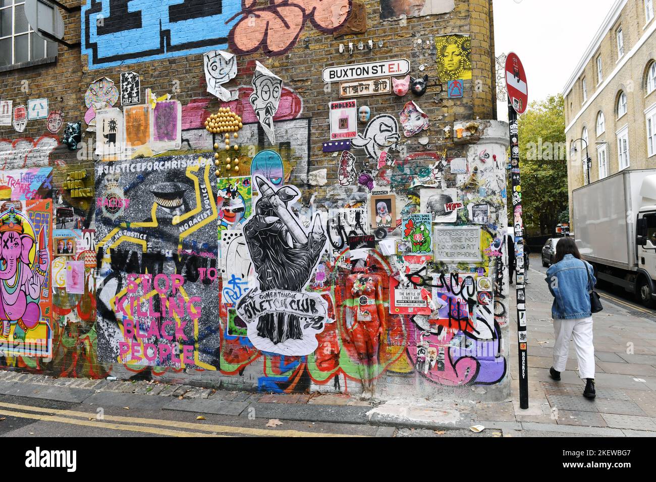 Street Art in London - England Stockfoto