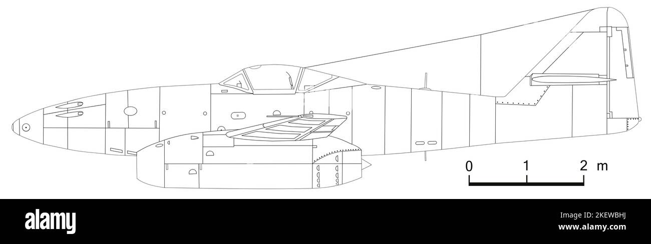 Messerschmitt Me 262A-1 Schwalbe Stockfoto