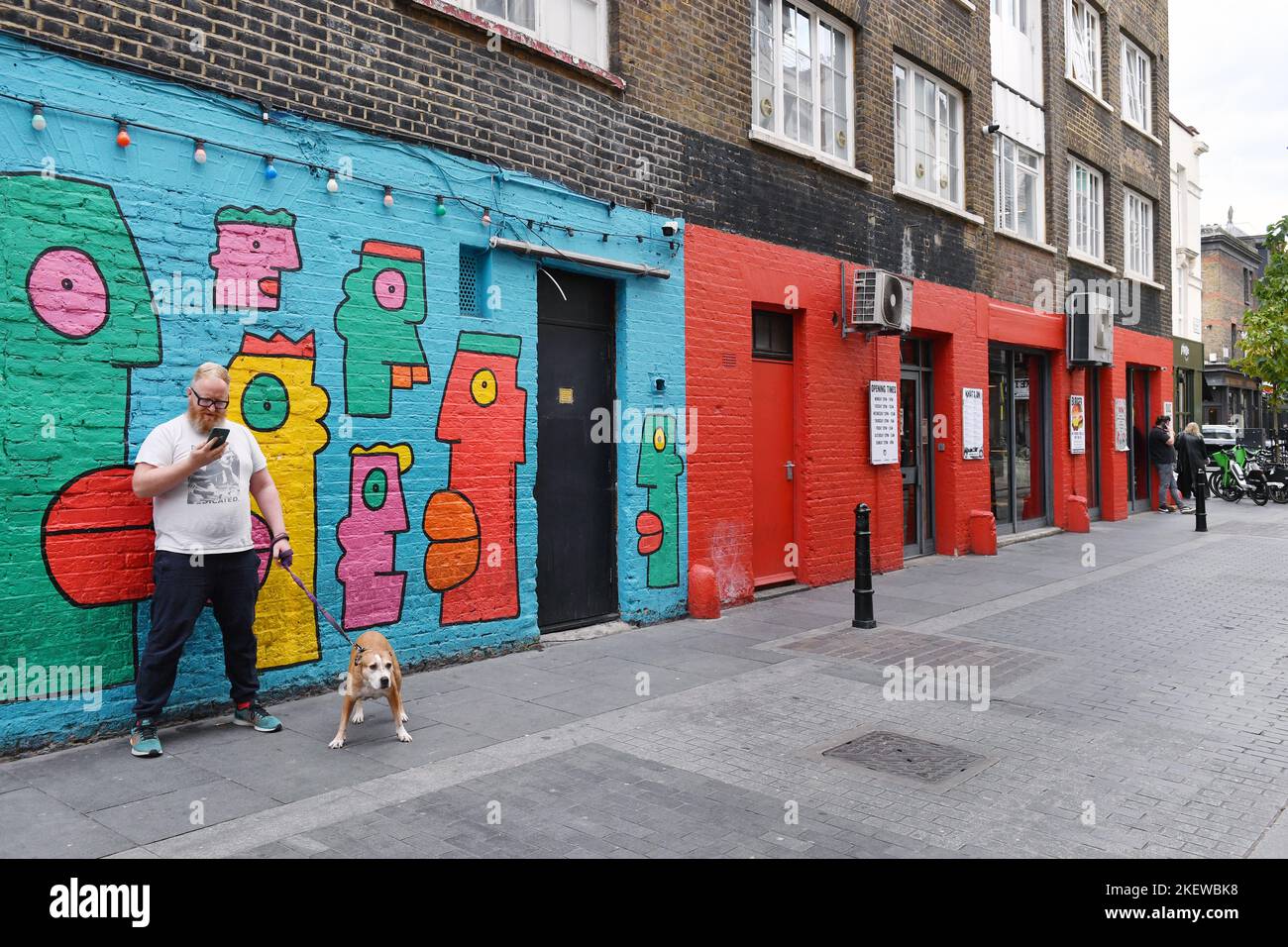 Street Art Wall in London - England Stockfoto