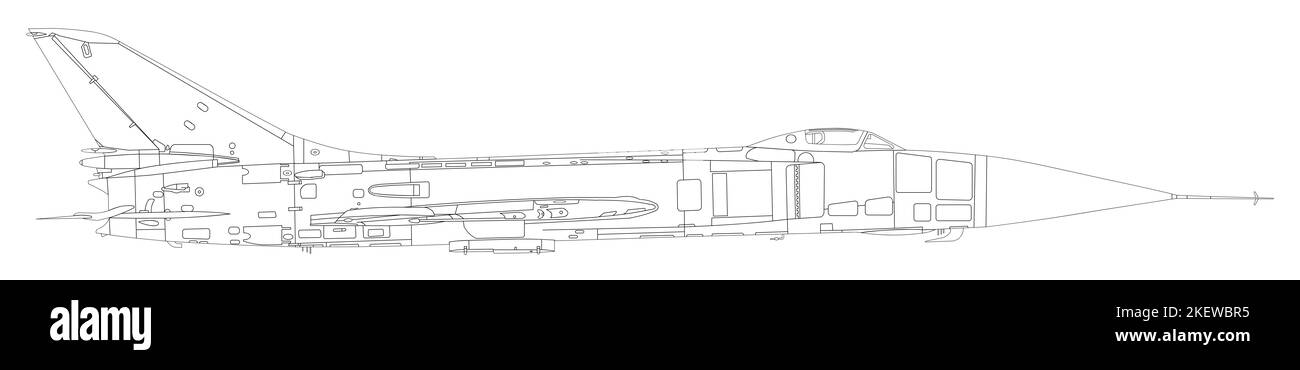 Suchoi Su-15 („Flagon“) Stockfoto