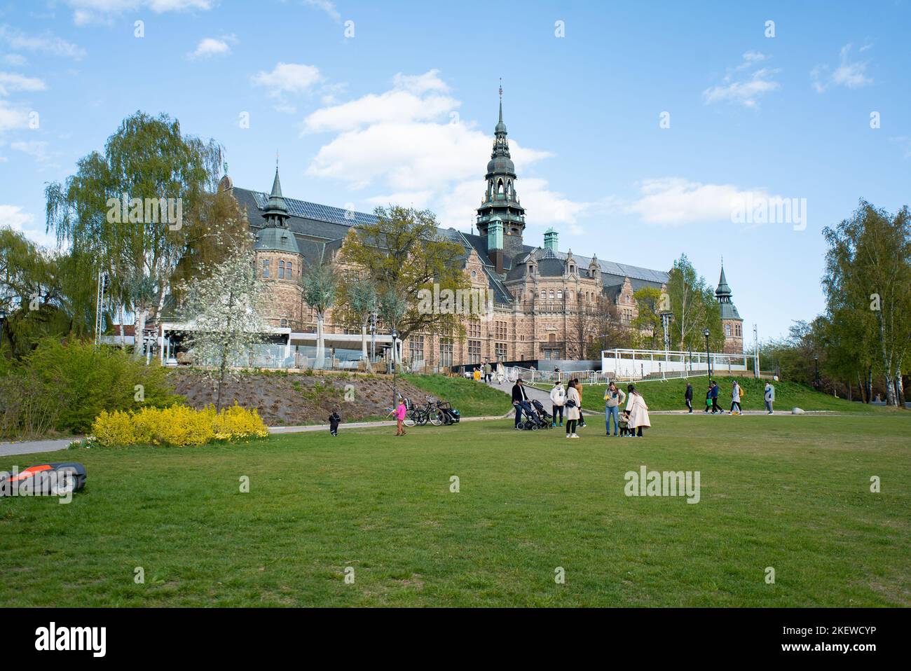 Außenansicht des Nordischen Museums, Nordiska Museet, Stockholm, Schweden Stockfoto