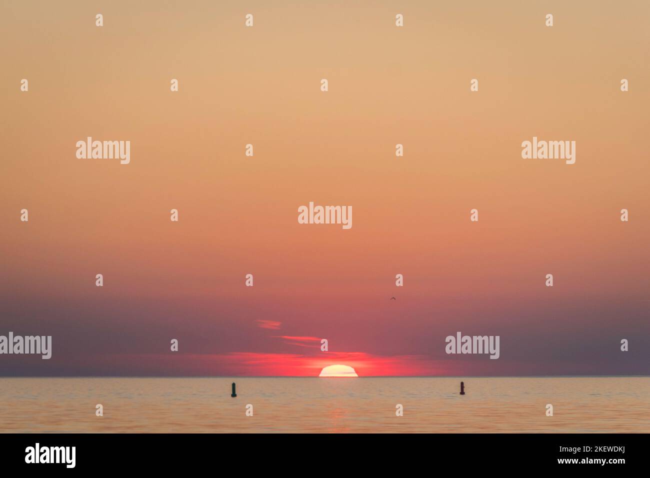 Sommer in Parnu Steinsteg Estland Stockfoto