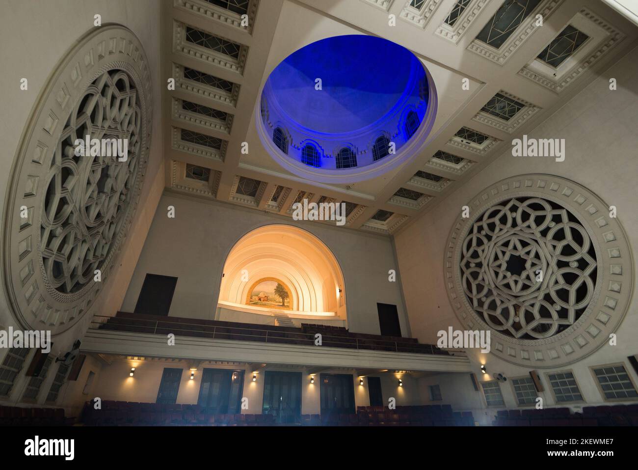 Der große israelitische Tempel in der Innenstadt von Rio de Janeiro, Brasilien, ein Wahrzeichen des lokalen Judentums Stockfoto