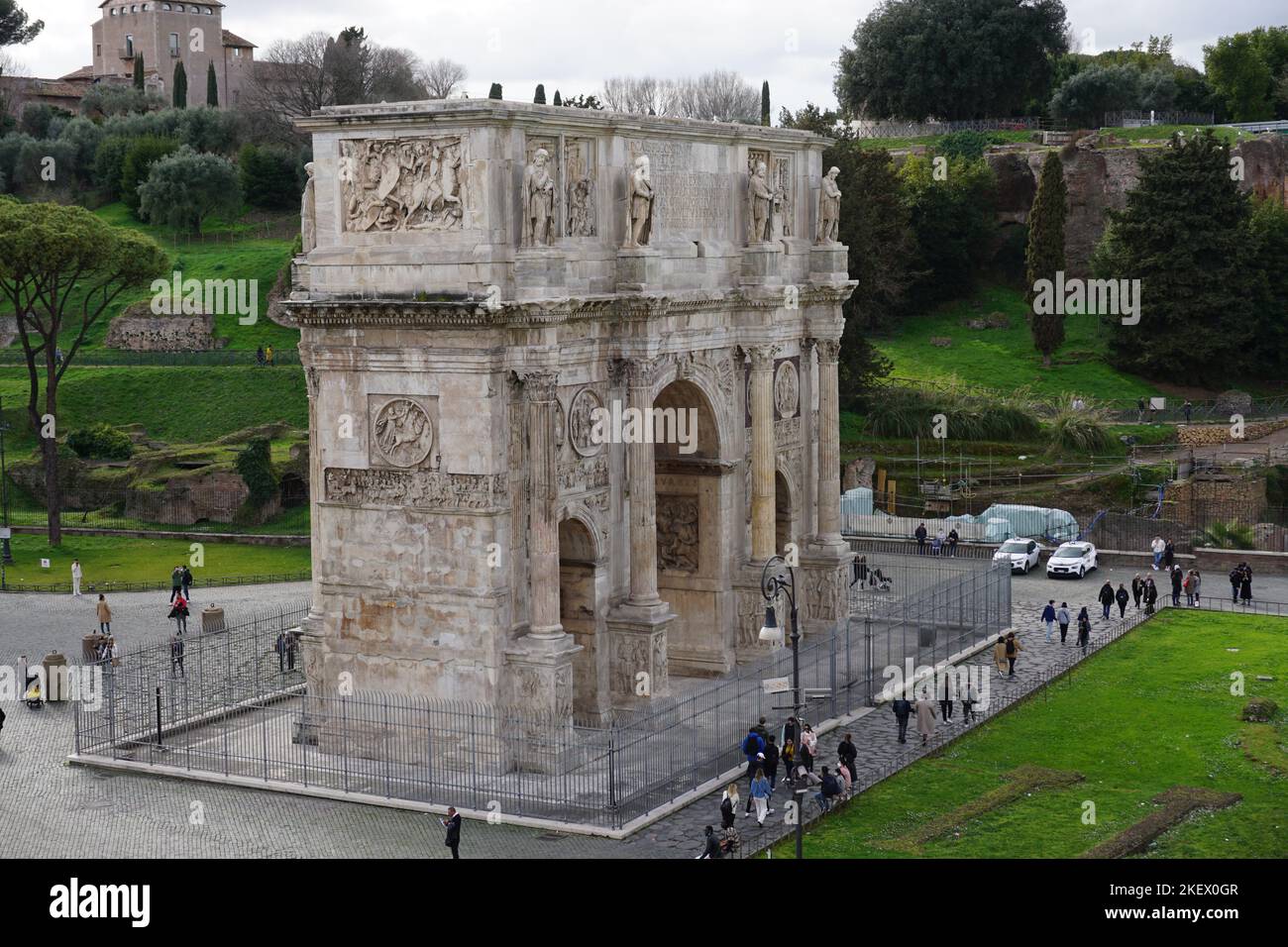 Rom und Vatikanische Architektur Stockfoto