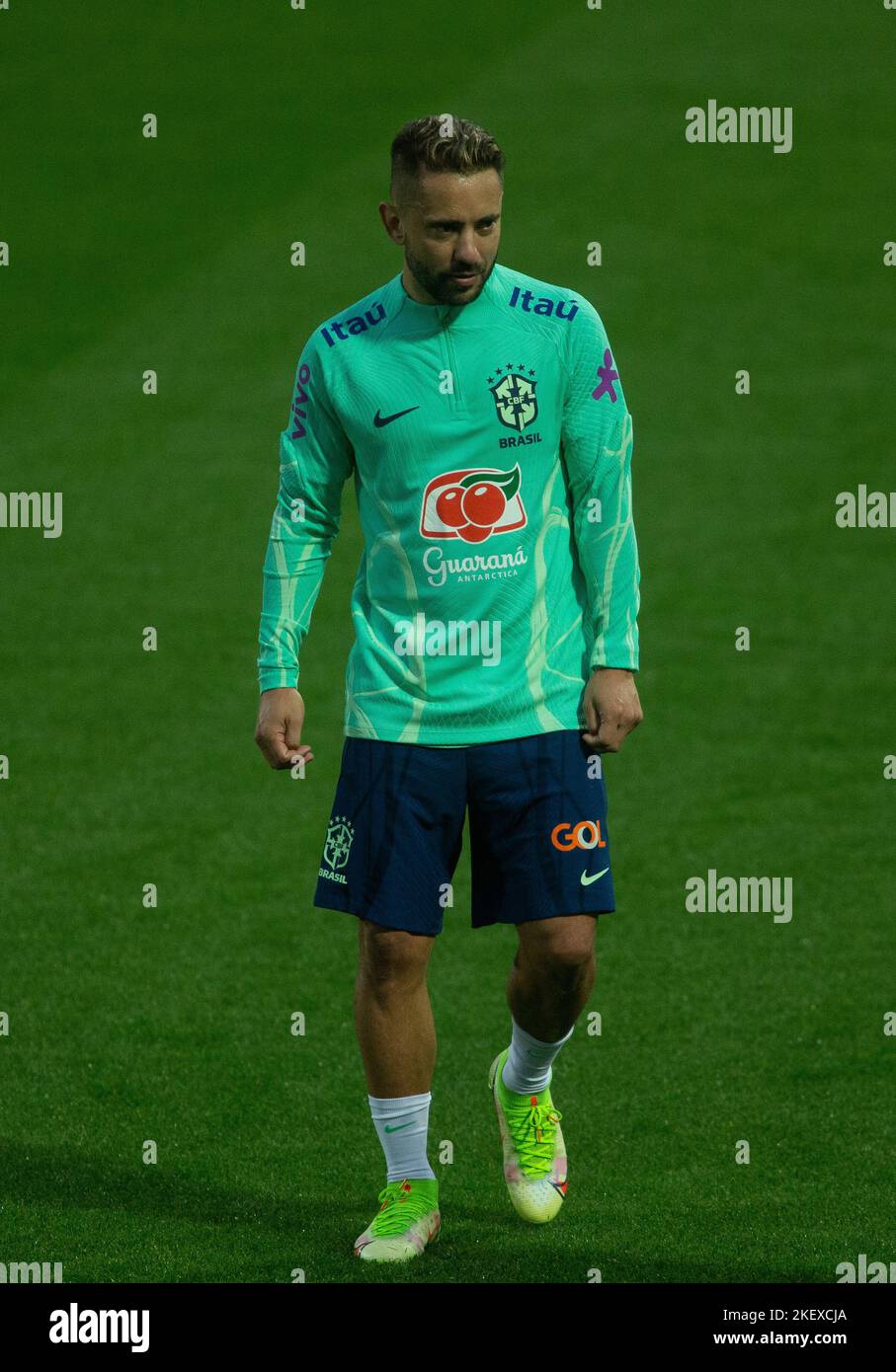 Turin, Italien. 14.. November 2022. Everton Ribeiro aus Brasilien während des ersten Tages des Versuchs der brasilianischen Fußballnationalmannschaft vor der letzten Etappe der Qatar-Weltmeisterschaft 2022 im Juventus Training Center in Turin, Italien Foto Nderim Kaceli Kredit: Unabhängige Fotoagentur/Alamy Live News Stockfoto