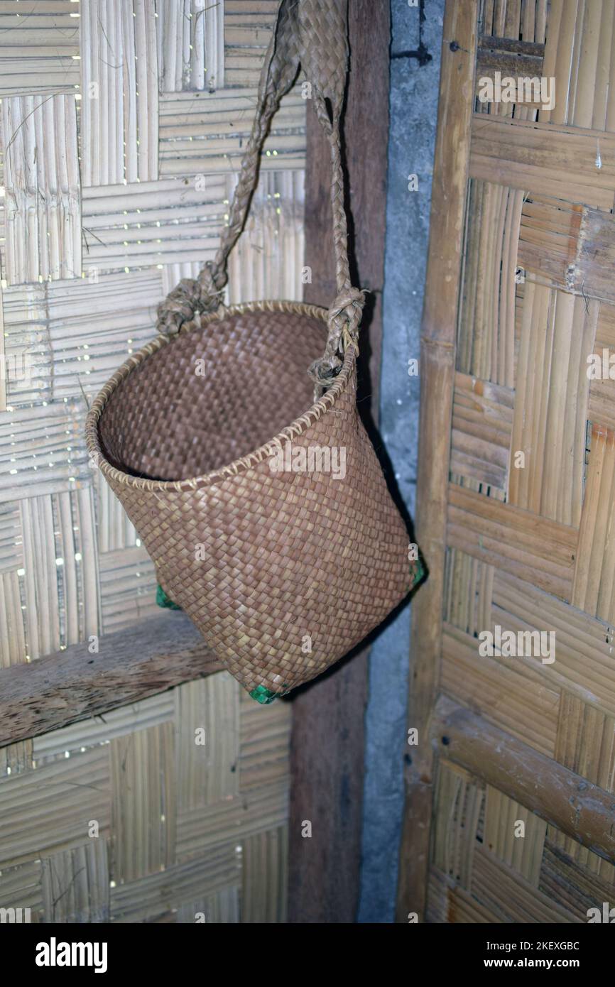Traditioneller Korb von Timor, Osttimor, Osttimor Stockfoto