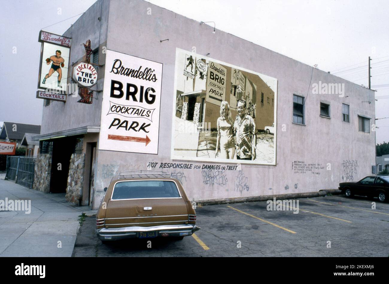 Brandellis' Brig Bar und Wandgemälde in Venice, CA Stockfoto