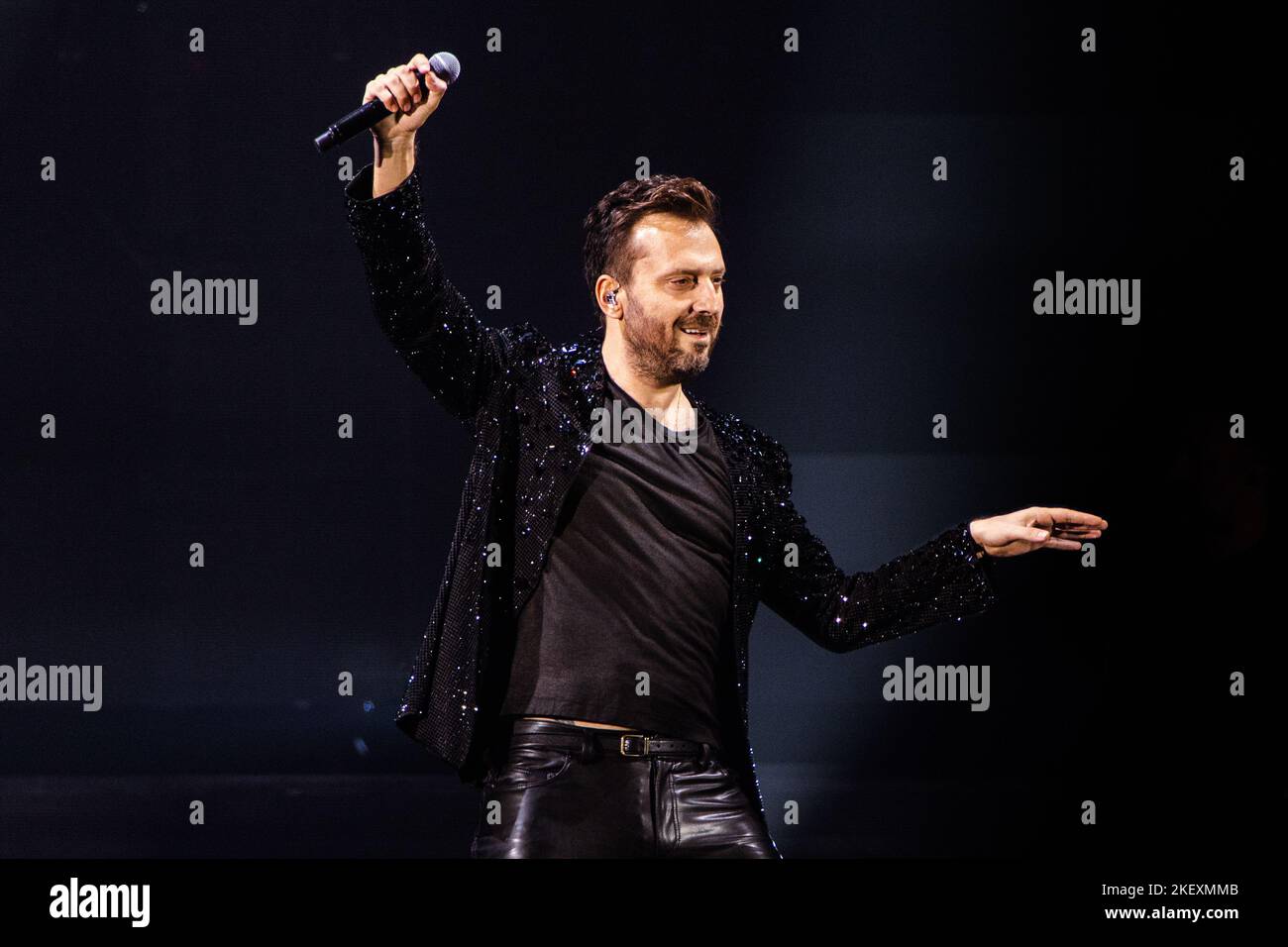 Mailand, Italien. 14.. November 2022. Der italienische Sänger Cesare Cremonini tritt live im Mediolanum Forum auf Credit: SOPA Images Limited/Alamy Live News Stockfoto