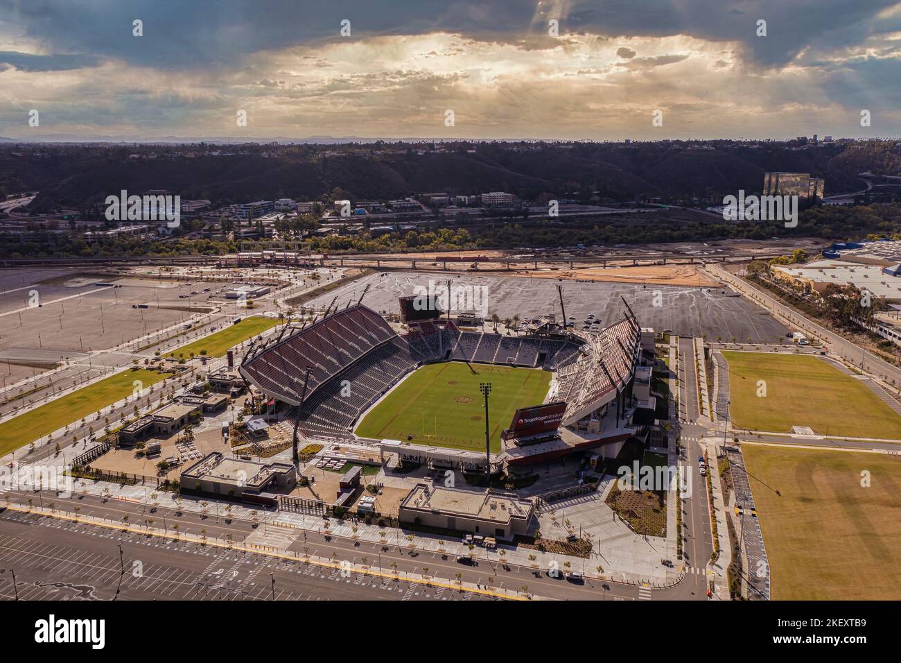 Das neue Snapdragon-Fußballstadion in San Diego, Kalifornien. Stockfoto