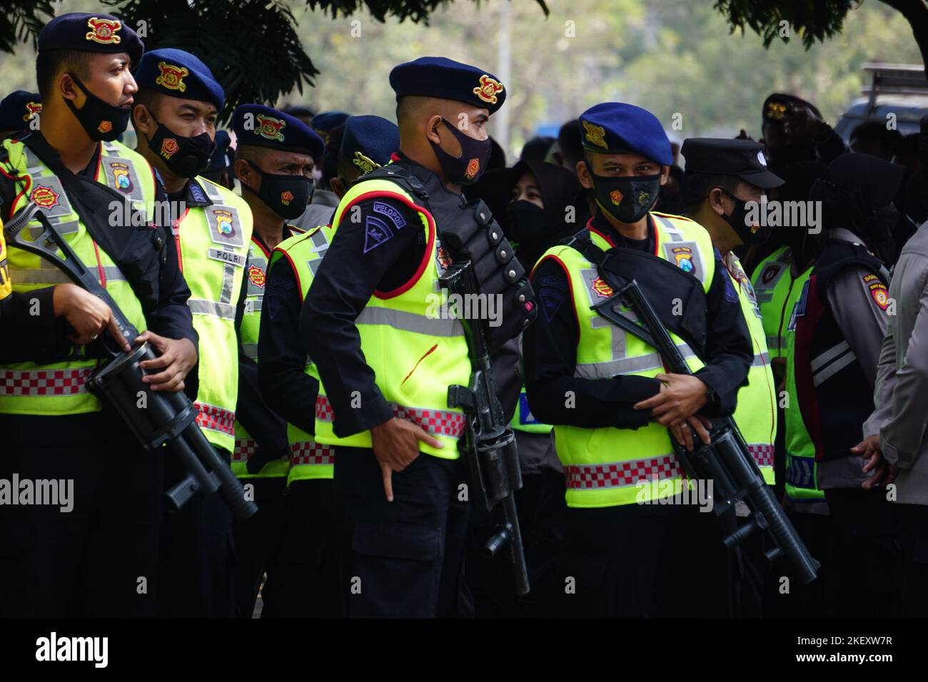 Indonesische Armee im Dienst Stockfoto